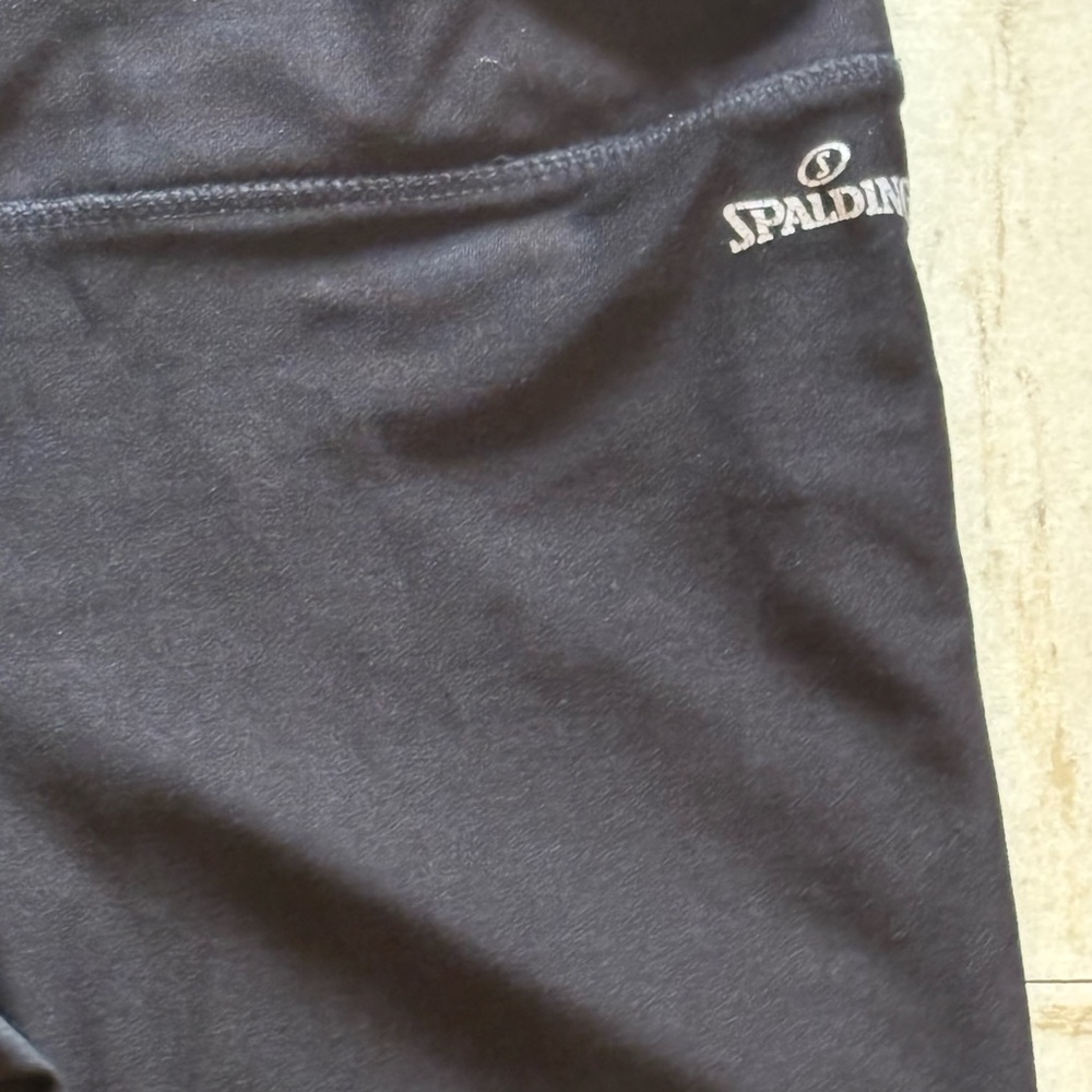Spalding Black Athletic Pants Yoga Flare S/P - Picture 2 of 5